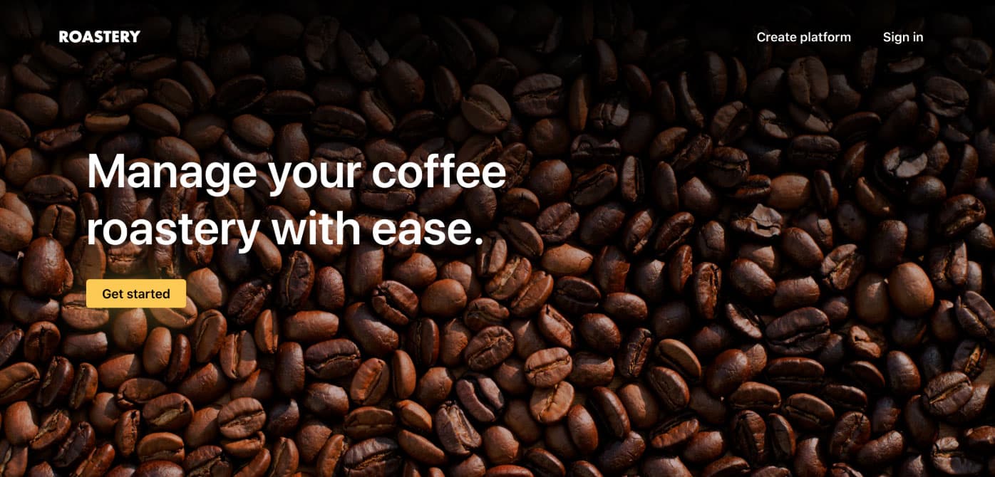 Roastery SaaS Platform screenshot 2