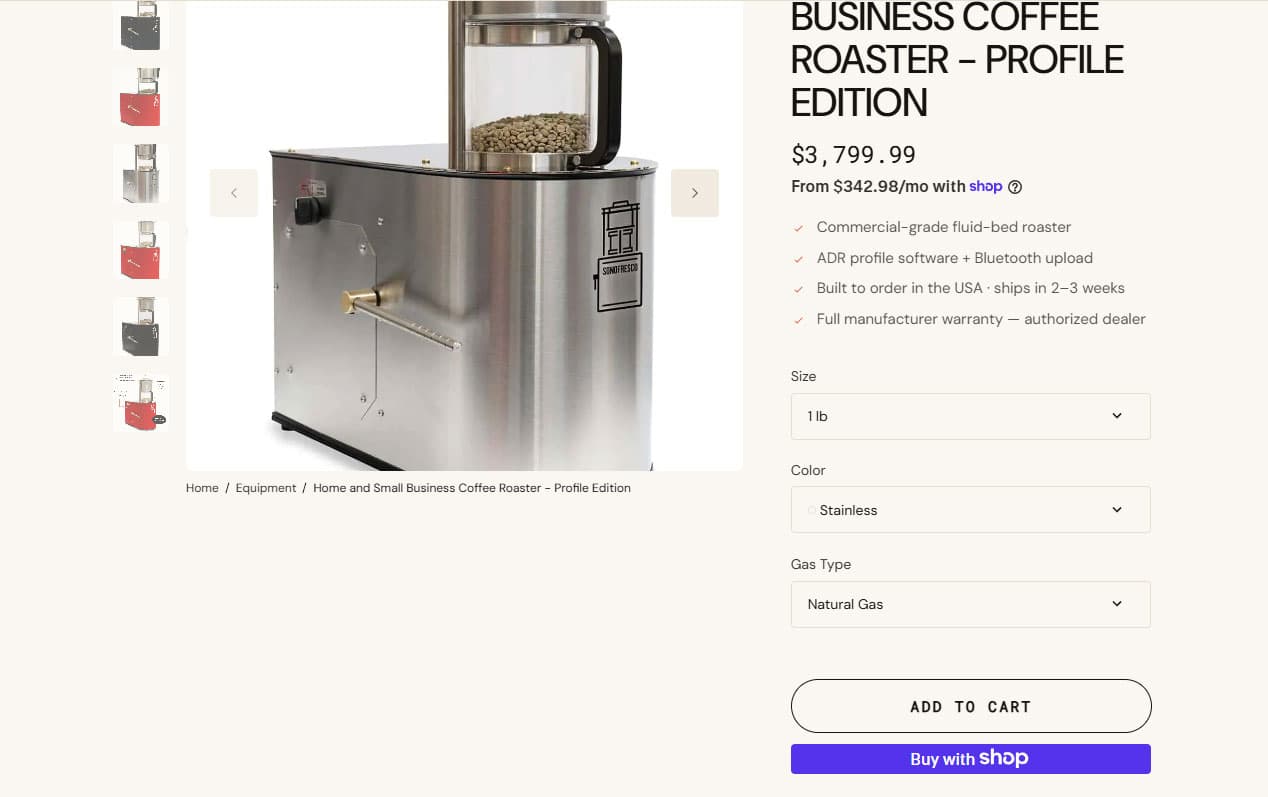 Roastery SaaS Platform screenshot 5